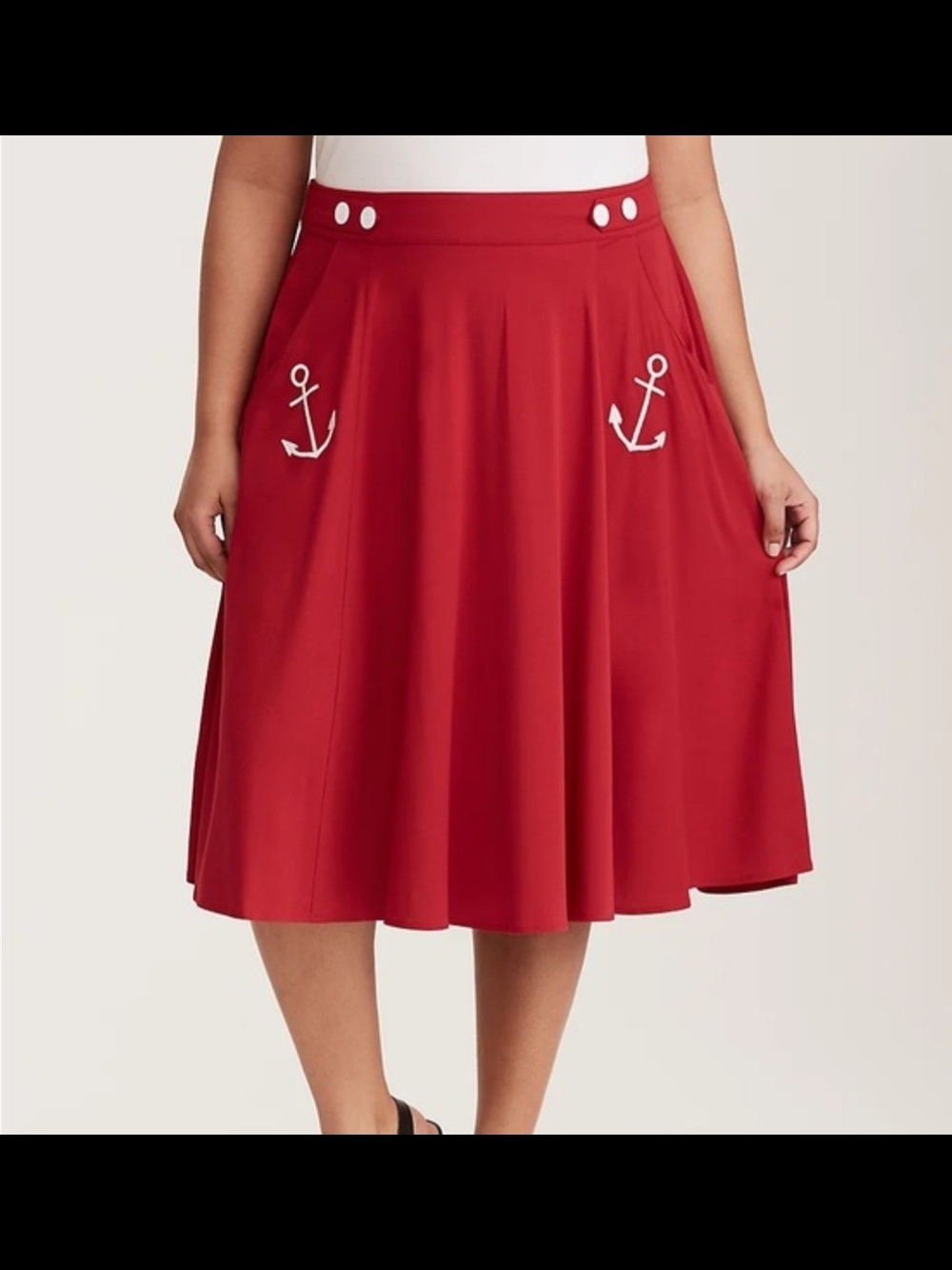 Torrid Retro Chic Anchor Skirt. Sold Out! Size 16